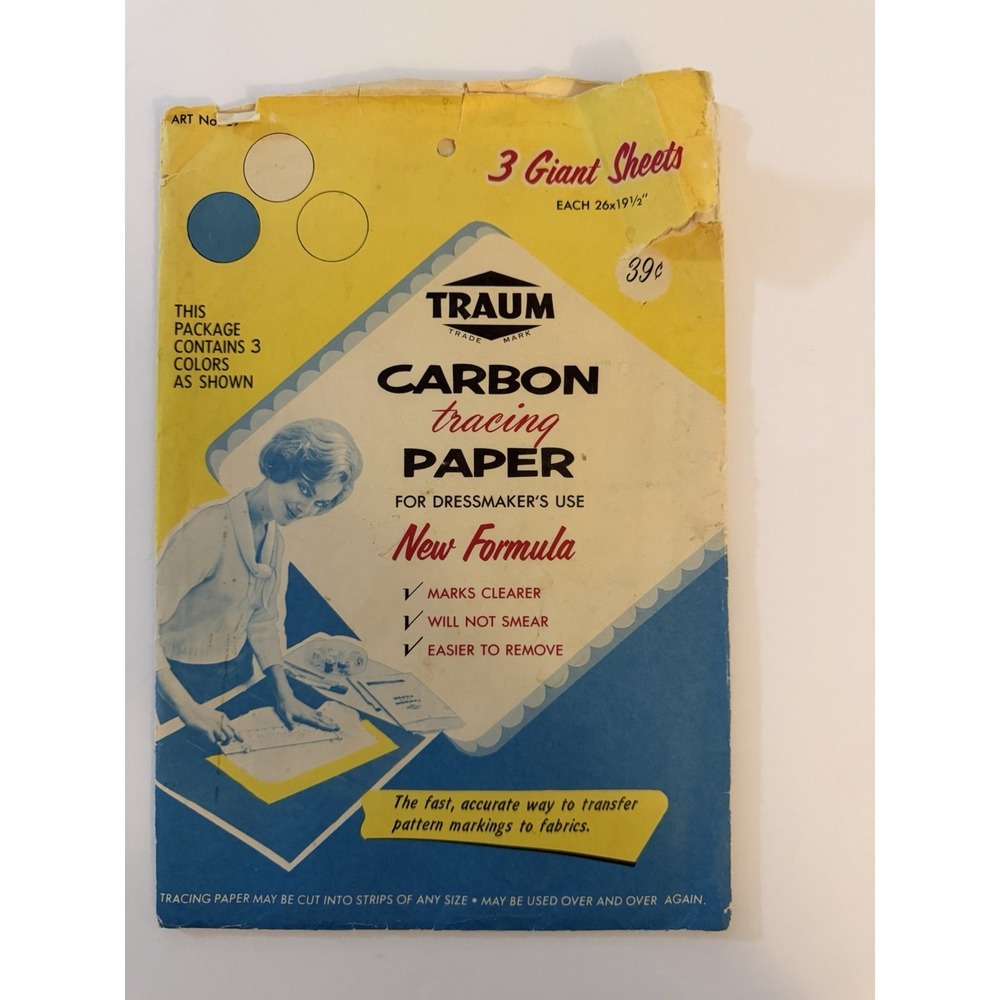 Vintage Traum Carbon Tracing Paper Dressmakers Collectible Pack